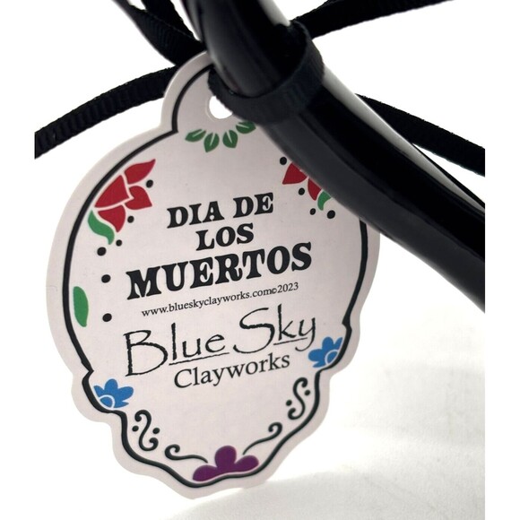 Blue‎ Sky Clayworks Coffee Mug Halloween Day of the Dead Sugar Skull NWT 20oz - Picture 9 of 16